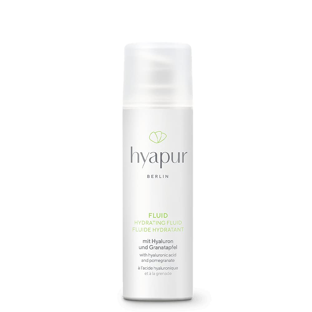 hyapur® - GREEN Fluid 30ml - Die leichte Feuchtigkeitspflege - zur Anti-Aging-Pflege mit Bio- Vegan- Natur- Kosmetik aus Berlin