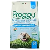 Progy Care Trockenfutter für Erwachsene Hunde, Größe 10-45 kg, 2,2 kg, 100% pflanzliches Alleinfuttermittel aus Eiweißquelle von Leguminosen, Erbsen-Geschmack, hergestellt in Italien, kontrollierte