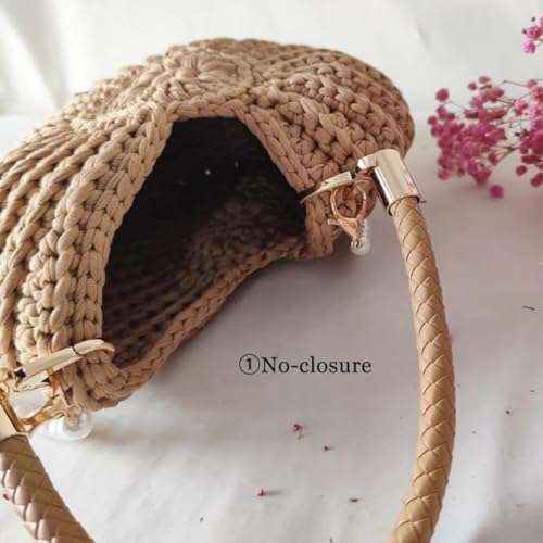 Handmade Crochet Seashell Purse for Women - Boho Shell Bag with Pearl Strap by Generic - Used condition - Image 8