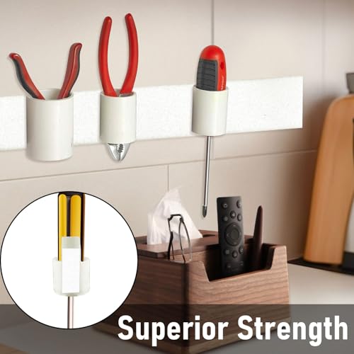 Image of 20Ft *3 Inch Hook and Loop Tape with Adhesive Back, Heavy Duty Double Sided Adhesive Strips, Strong Sticky Strips Roll for Home /Office /School /Car, White