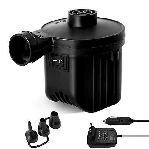 Elektrische Luftpumpe - Luftpumpe Elektrisch Matratze, Elektrischer Pumpe Matratze, 2 in 1 Power Pump Inflator Deflator, Elektropumpe mit 3