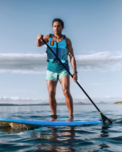 Owntop Schwimmhilfen Erwachsene Jugend mit Trinkrucksack, Pfeife, Mesh Taschen| Verstellbare Auftriebsweste| Leichte Schwimmjacke Unisex für SUP, Kajakfahren, Angeln Alle Wassersportarten