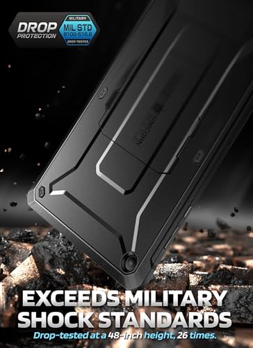 Image of SUPCASE for Samsung Galaxy Tab A11+ Plus Case with Stand (Unicorn Beetle Pro), [Built-in Screen Protector] Full Body Heavy Duty Rugged Protective Tablet Cover for Galaxy Tab A11 Plus 11 Inch, Black