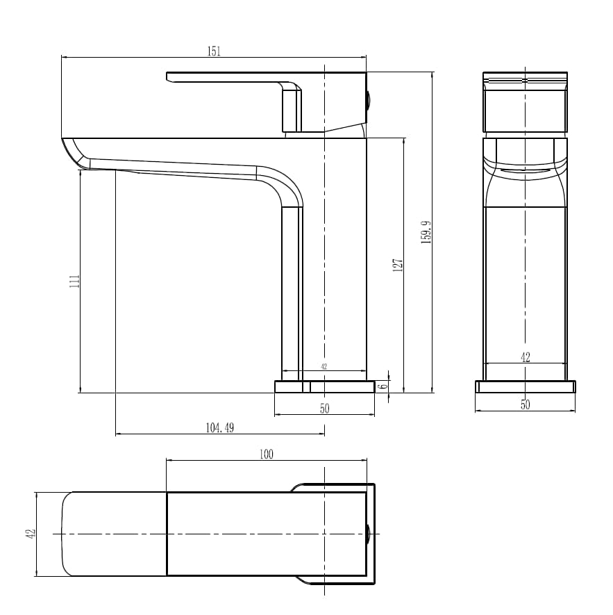 KINGBATH™ Single Lever Mono Basin Mixer Tap with Click Clack Sprung Waste Bathroom Sink Hot and Cold Faucet Solid Brass Modern Chrome Plated Easy to Fit/Install - Image 4