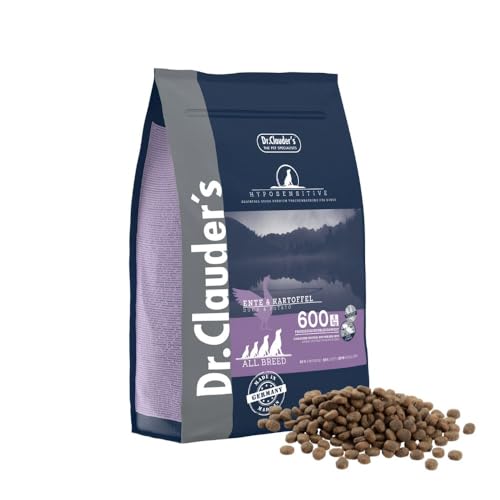 DR.CLAUDER'S - Hyposensitive | Trockenfutter mit Singleprotein für Sensible, ausgewachsene Hunde. Getreide- und glutenfreies Alleinfuttermittel im Beutel | 3,5 kg Ente&Kartoffel