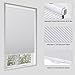 Tonature No Drill Cellular Shades for Indoor Windows, Thermal Insulating & Noise Reducing Honeycomb Blinds, Free Stop Cordless Blackout Shades, White, 34