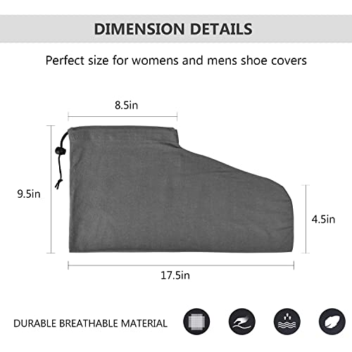 HAMBOLY Shoe Bags 6 Pack Dust Cover Storage Pouch with Drawstring Closure for Travel Protecting Storing Shoes2