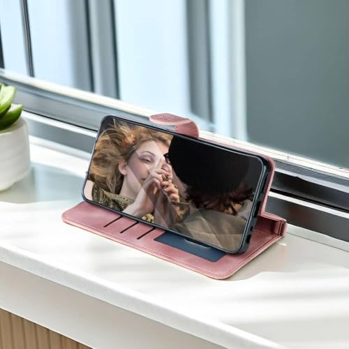 Image of Inktree Vivo V50 5G Flip Cover Wallet & Stand | Flip Cover for Vivo V50 5G - Floral Mandala Pink