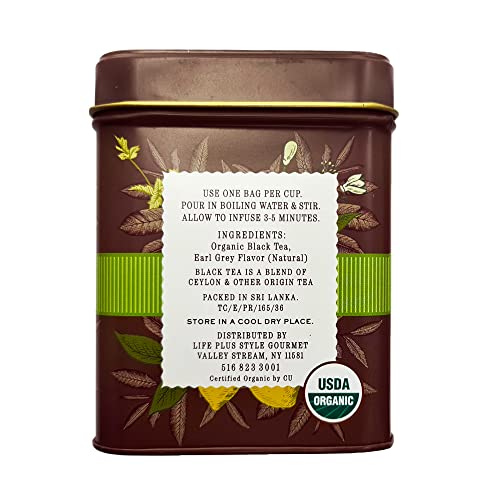 The Secret Garden Organic Earl Grey Black Tea, 50 tea bags (USDA Organic) image 5