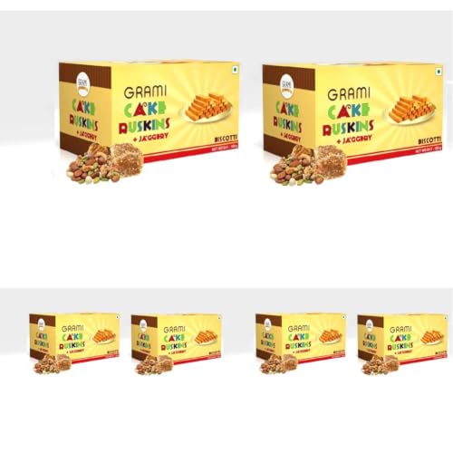 Image of Grami SuperFoods Cake RUSK - Biscotti (Pack of 6) 180g