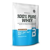 Amplia gama de sabores BioTechUSA 100% Pure Whey, Complejo de suero de leche con bromelina, aminoácidos, sin azúcar añadido, sin aceite de palma, 1 kg, Avellanas