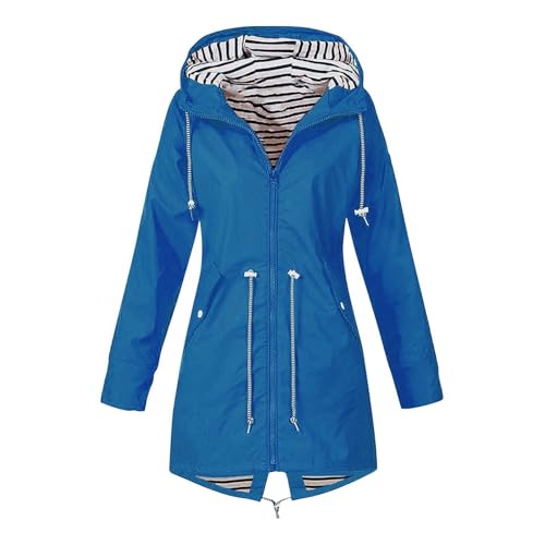 OIOLOYJM Yellow Rain Jacket Womens Waterproof with Hood Light Weight Jackets for Women Casual Fall Winter Plus Size Raincoat