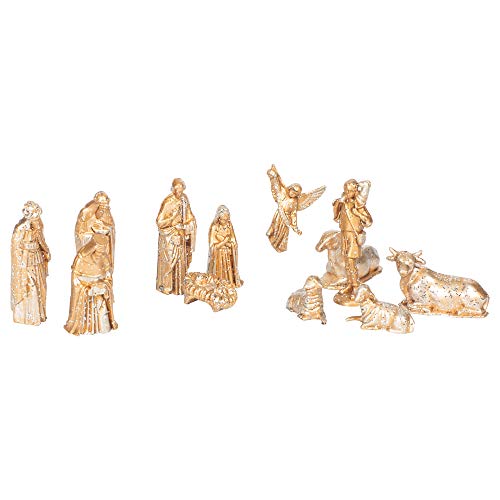 Roman St Mini Gold NATIVIT in Acetat-Box mit Bauchband, 6,4 cm, 12 Stück