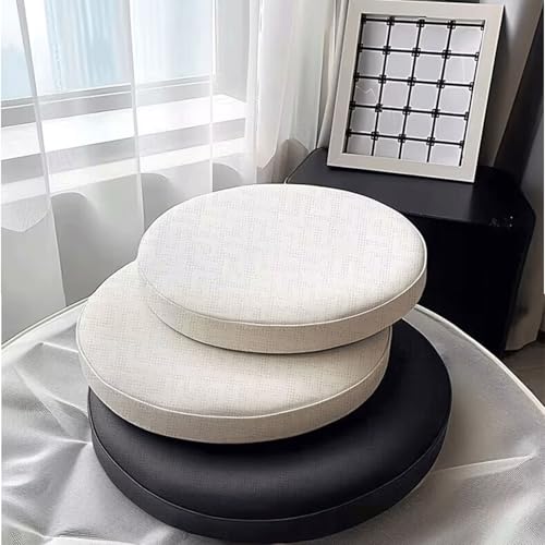 Coussin de chaise rond imperméable 35 cm lot de 2 assises déperlantes