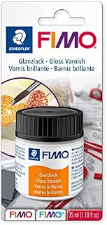 STAEDTLER 805000BK Fimo Lakier Błyszczący na Bazie Wody, Przezroczysty, 35 ml