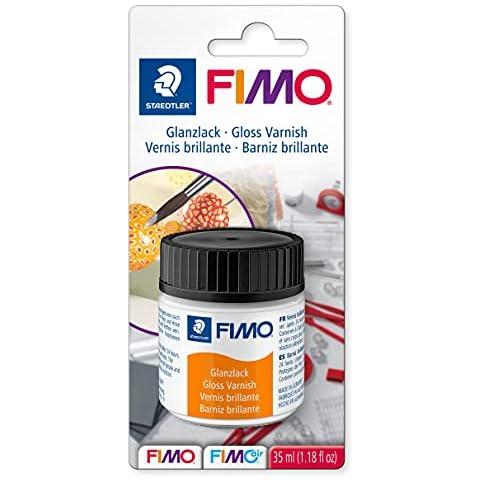 STAEDTLER 8704 01 BK FIMO Clear Gloss Varnish for Polymer Modelling Clay - 35ml (Pack of 1) Cover