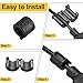 uxcell 2 Pcs Ferrite Filter Ring Core RFI EMI Noise Suppression Cable Clip ID 24mm 0.94Inch with Ears for Electronic Devices, Industry, Black