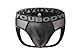Bodywear4you Herren Leder Jock Brief Ouvert Netz Optik mit Feinster Tüll Transparent Kunstleder, Unterwäsche für Männer, Men Underwear bequemer String (as3, Alpha, x_l, Regular, Regular, Schwarz, XL)