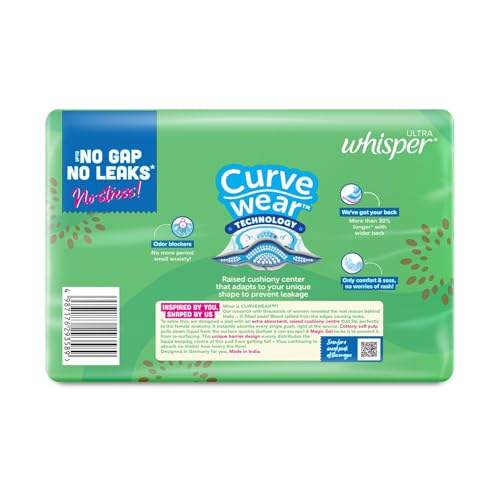 Image of Whisper Ultra Clean Sanitary Pads - 30 Pieces (XL Plus)