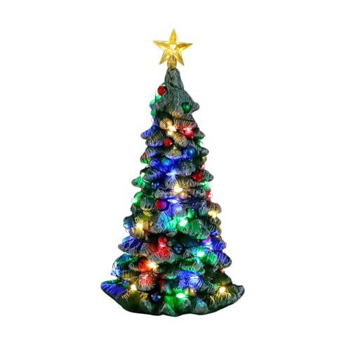 Lemax- Albero Di Natale Village Accessory: Snowy Christmas Tree, Multicolore, 34102