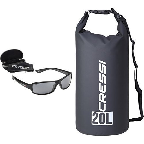 Lunettes de soleil flottantes Cressi Ninja et sac étanche imperméable pour apnée et plage