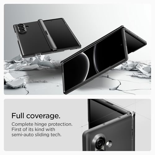 Image of Spigen Slim Armor Pro MagFit for Samsung Galaxy Z Fold 7 Case, Galaxy Z Fold 7 Back Cover (2025) - TPU+PC|Black