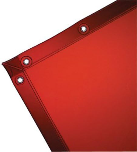 See-Thru Welding Curtains - wilson 5'h x 6'w spectraorange 14 mil curtain