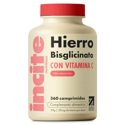 Incite Nutrition Tabletas de Hierro 28 mg