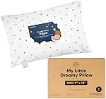 Mini Toddler Pillow with Pillowcase 9x13 My Little Dreamy Pillow (Acorn) | Kids Pillow for Sleeping, Travel Bed Pillow, Organic Cotton Small Pillowcase, Soft Breathable, Machine Washable, Toddlers 2-5