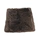 Naturally Sheepskins Coussin de siège en peau d'agneau véritable pour fauteuil roulant - Lit pour chat et chien - Coussin décoratif pour voiture - Environ 40 x 40 cm (marron/marron)