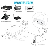 1 Pcs BT Telephone Splitters 2 Way Sockets, Splitter UKTelephone Adapter, UKTelephone RJ11 Male Plug to Double Female Socket Extender, for UKLandline Telephone FAX Modem Cable Adapter and Converter - Image 3