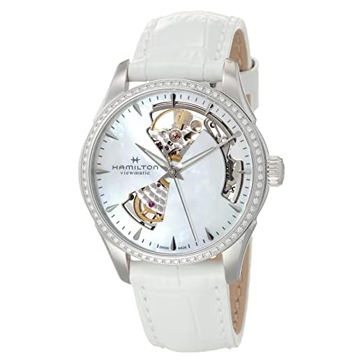 Hamilton Jazzmaster H32205890 - Reloj automático para mujer (80 h, reserva de marcha), Correa