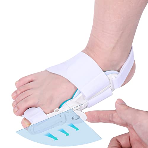 Adjustable Bunion Splint, Bunion Support For Woman And Man Toe Corrector With Toe Separator Day & Night Wearing Toe Brace For Bunion Relief (White, 1 Piece) #TOP23