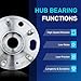 513288 Front or Rear Wheel Bearing Hub Assembly Fit for 13-15 Chevy Malibu, 14-17 Impala, 10-17 Equinox, GMC Terrain, Cadillac CTS/XTS, Buick Lacrosse Regal, Saab 9-5, 5 Lugs w/ABS