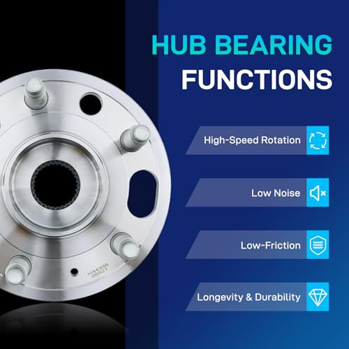 Image of 513288 Front or Rear Wheel Bearing Hub Assembly Fit for 13-15 Chevy Malibu, 14-17 Impala, 10-17 Equinox, GMC Terrain, Cadillac CTS /XTS, Buick Lacrosse Regal, Saab 9-5, 5 Lugs w /ABS