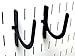 Wall Control 10-UH-003 B Slotted Pegboard U-Hook for Wall Control Pegboard Only, 3
