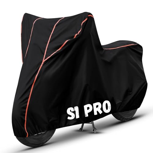 Image of Bike Cover for S1 Pro 100% Waterproof, Dustproof & Scratch Resistant| Fully Bottom Elastic UV Resistant Heavy Duty Body Cover | All Weather Outdoor Use
