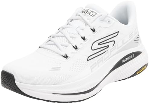 Skechers MAX CUSHIONING PROPULSION, Men's Shoes, WHITE BLACK, 42