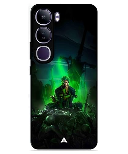 Image of Premium Anime 1 Case for Vivo v40 Lite (Glossy Finish) Soft-Touch Metal TPU Back Cover, Shockproof, Designer, Aesthetic Mobile Phone Case