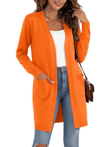 Image of VIISHOW Women's Classic Cardigans Long Sleeve Open Front Casual Knit Cardigan Sweaters Coat Soft Outwear