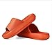 Kissen Slides Hausschuhe rutschfest dick schnell trocknend Plattform Kissen Slides Schuhe super weich Zuhause Kissen Slides für Damen, Orange 37/38