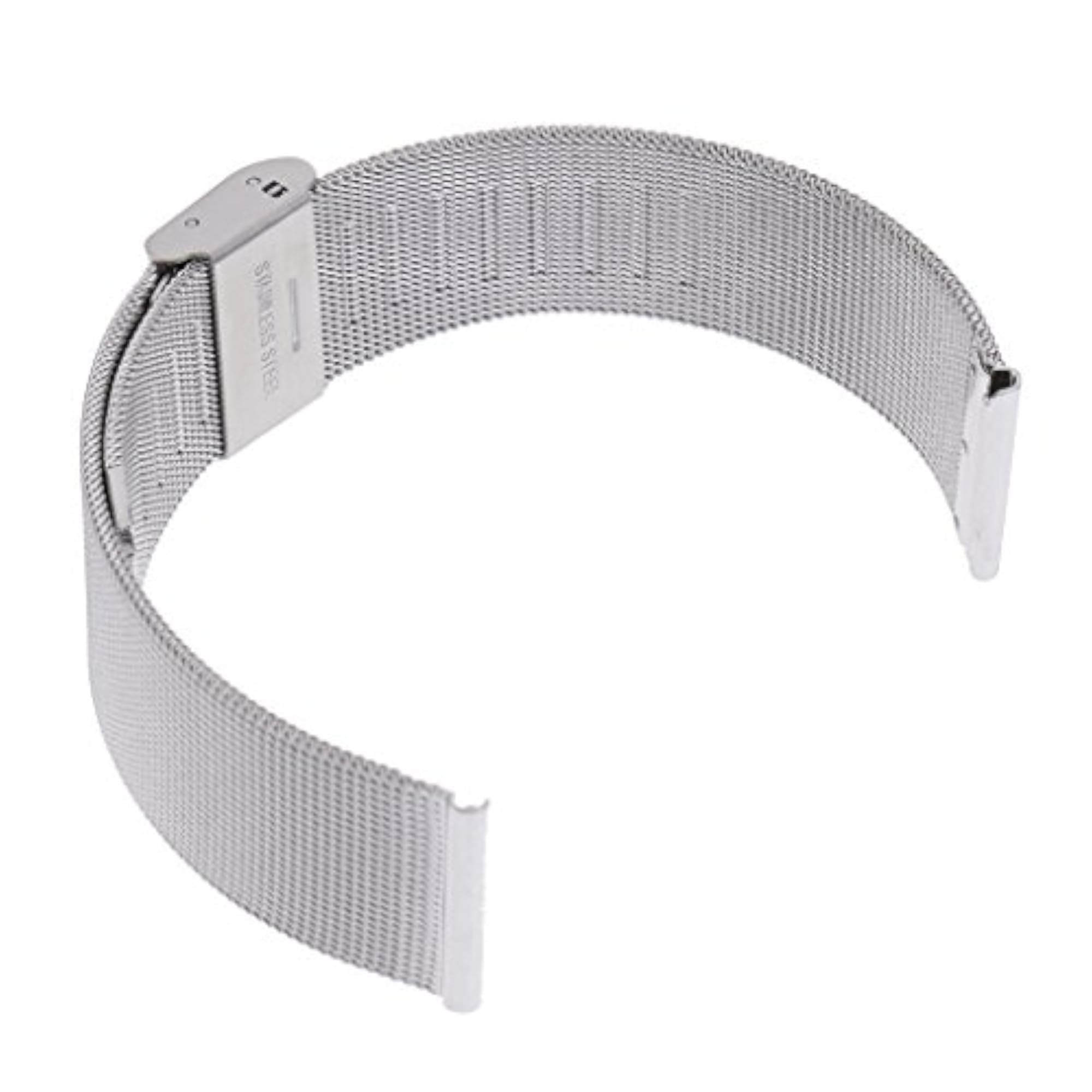 Silver Mesh Stainless Steel Bracelet Wristwatch Band Strap