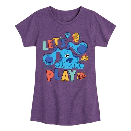 Blue's Clues & You! Hybrid Apparel Let's Play - Toddler & Youth Girls Short Sleeve Graphic T-Shirt