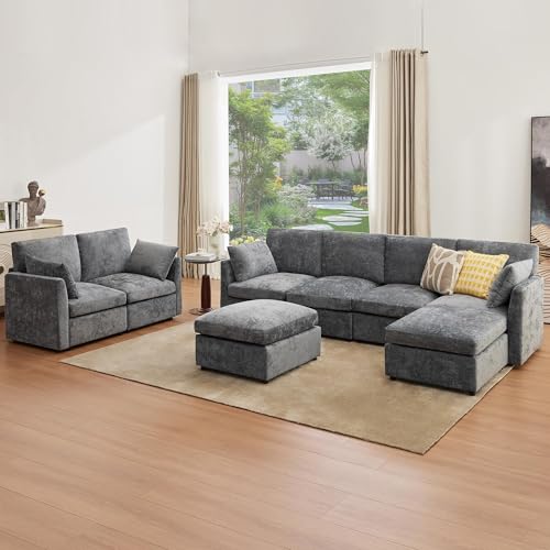 Tbfit Modular Sectional Couch 8 Seat, Cloud Sofa for Living