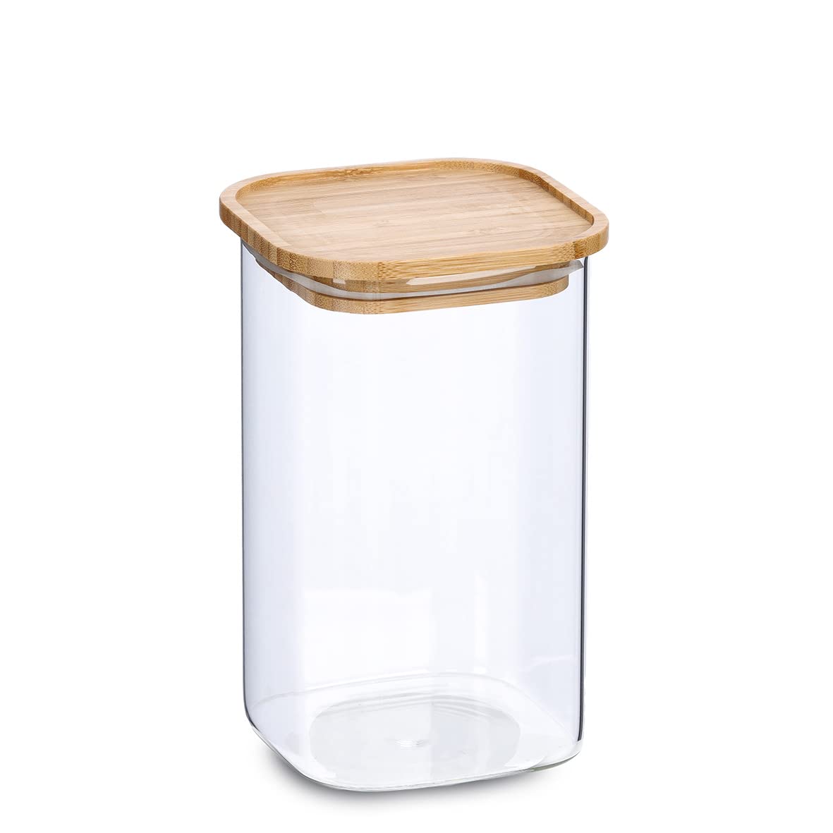 Zeller 19491 - Tarro con tapa de bambú, 900 ml, aprox. 10 x 10 x 17,7 cm