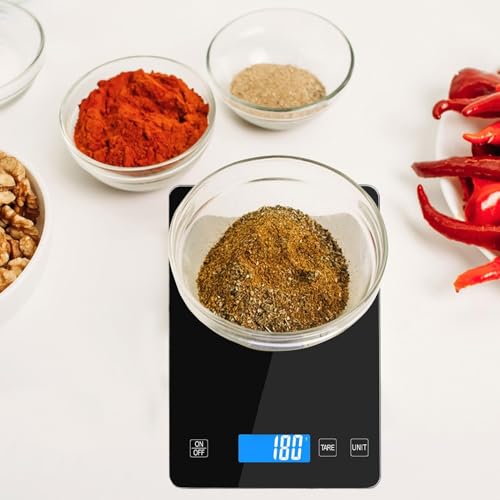 Báscula de cocina con toque sensible y plataforma compacta para mediciones precisas 2