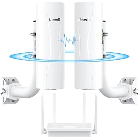 Point-to-Point Wireless Bridge System CPE688KIT, with WiFi 6 AX3000 Router, Adjustable Installation Brackets, 5KM Range, Dual Gigabit Ports, 24V/48V POE Power Supply – Complete Wireless Bridge Kit Cover