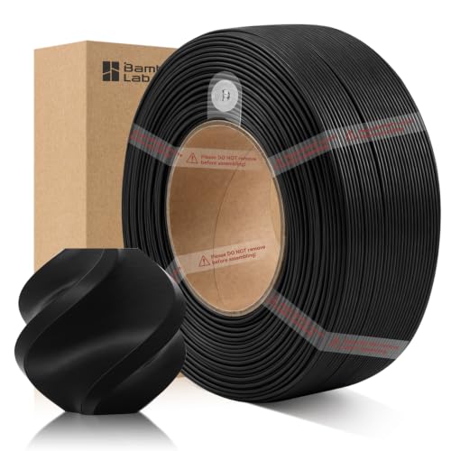 ENOMAKER Bamboo PETG Basic 3D Printer Filament Refill Black 30105 1.75mm Printing Filaments Strong & Tough Less Stringing Outdoor Use 3D Consumable RFID for AMS & AMS Lite 1kg Spool (2.2lbs)