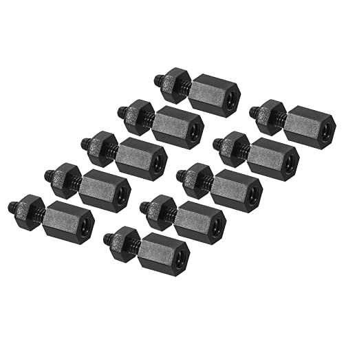 PATIKIL M2 Nylon Hex Standoff Screws Nuts, 1Set/100Pack PCB Male Female Threaded Kit for Motherboards Computer Cases