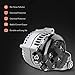 A-Premium Alternator Compatible with BMW X1 16-19 L4 2.0L, X2 18-20 L4 2.0L & Mini Cooper 14-20, Cooper Clubman, Cooper Countryman, 12V 180Amp CW 6-Groove Pulley, Replace# 12317640132
